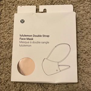 Lulu lemon peach colored face mask